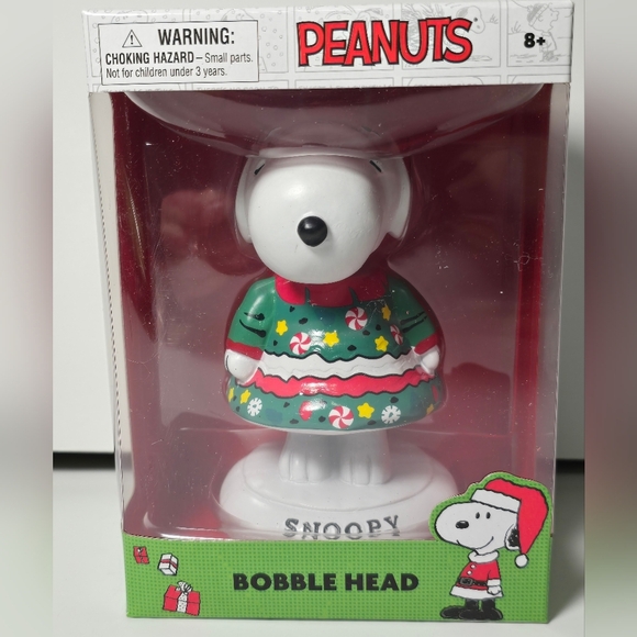 Peanuts Other - Peanuts snoopy Holiday bobble head nwt